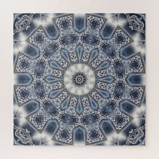 Blaues Dekoratives Puzzle