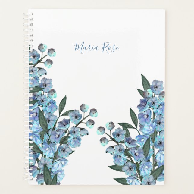 Blaues Delphinium Planer (Vorderseite)