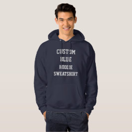 BLAUES der HOODIE-SWEATSHIRT der Hoodie