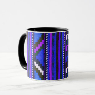 Blaues Design des nativen Amerikanischen Ureinwohn Tasse