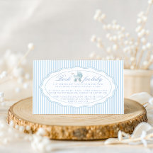 Blaues Doodle-Kinderwagen-Buch für Baby Boy Shower