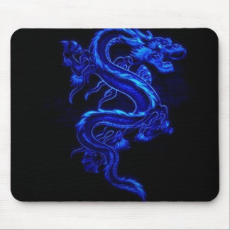 Blaues Drache-Spiel Mousepad