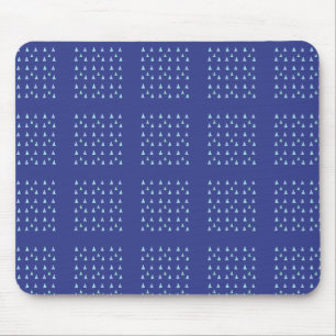 Blaues Dreieck-Geometrisches Muster-Mauspad Mousepad