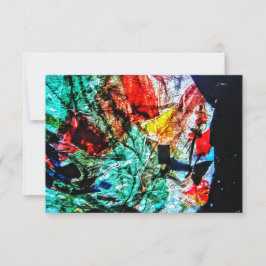 Blaues Dunkel abstrakte Einladung, Abstrakt blau Einladung