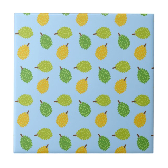 blaues Durian Fliese (Vorderseite)
