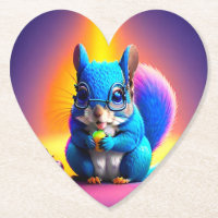 Blaues Eichhörnchen, das eine Frucht isst-79577