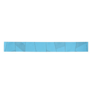 Blaues, einfaches, elegantes, abstraktes Linienmus Satinband