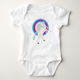 Blaues Einhorn Baby Strampler