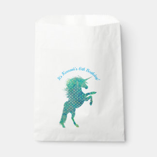 Blaues Einhorn, Geburtstag Geschenktütchen