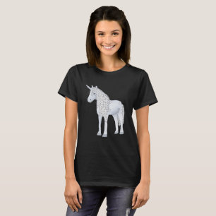 Blaues Einhorn T-Shirt