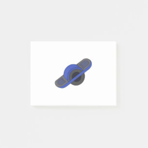 Blaues Einrad Post-it Klebezettel