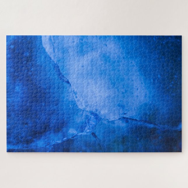 Blaues Eis Erwachsener Puzzle (Horizontal)