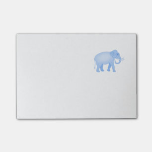 Blaues Elefant-Baby Post-it Klebezettel