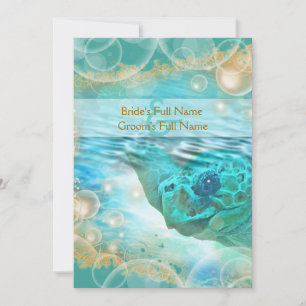 Blaues Elfenbein Einladung