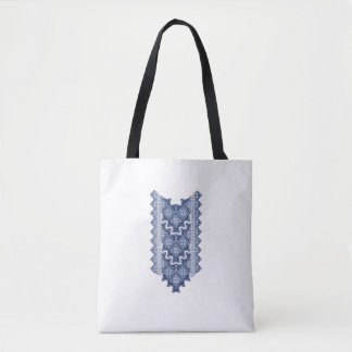 Blaues ethnisches Muster
