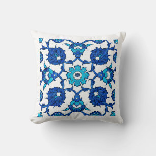 Blaues ethnisches Türkisches Design Kissen