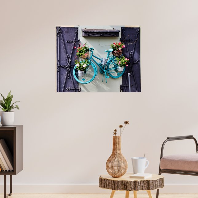 Blaues Fahrrad Poster (Wohnzimmer 3)