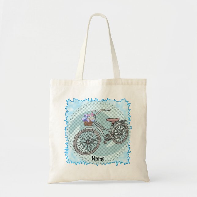 Blaues Fahrrad  Tragetasche (Vorne)