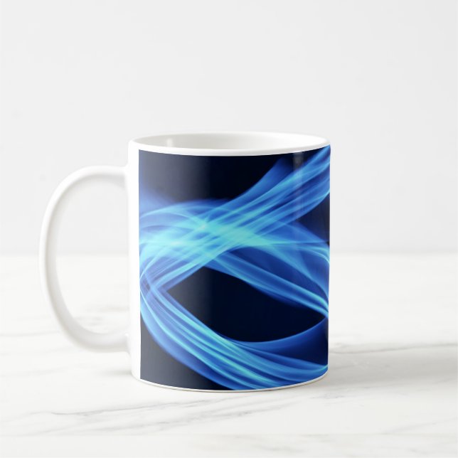 Blaues Feuer Kaffeetasse (Links)