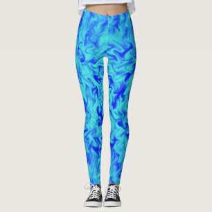 Blaues Feuer Leggings
