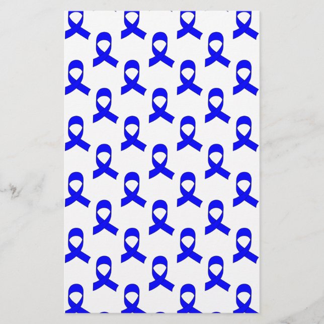 Blaues Flachmuster Briefpapier (Vorderseite)