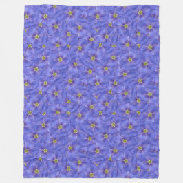 Blaues Flachs Nahtloses Muster Fleecedecke