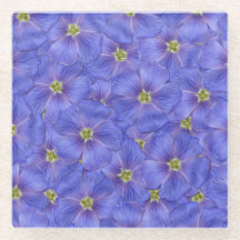 Blaues Flachs Nahtloses Muster