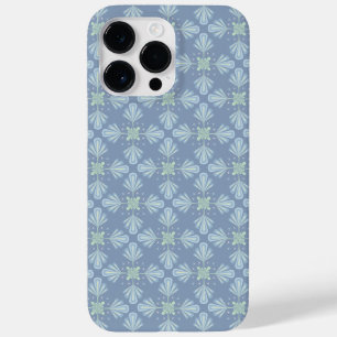 Blaues florales abstraktes Muster Case-Mate iPhone 14 Pro Max Hülle