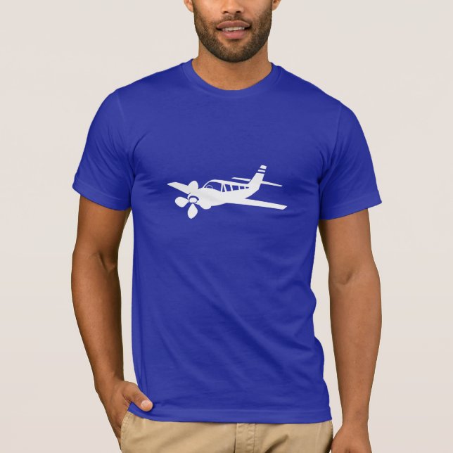 Blaues Flugzeug T-Shirt (Vorderseite)