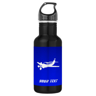 Blaues Flugzeug Trinkflasche