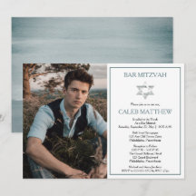 Blaues Foto | Star von David Bar Mitzvah