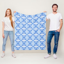Blaues französisches Toile-Muster
