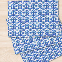 Blaues französisches Toile-Muster