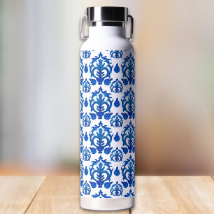 Blaues französisches Toile-Muster  Trinkflasche