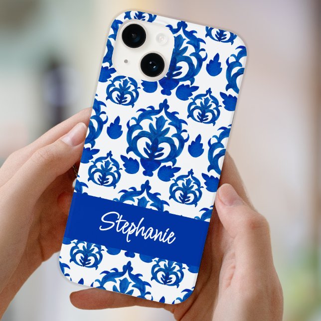 Blaues französisches Toile-Name Case-Mate iPhone Hülle (Von Creator hochgeladen)