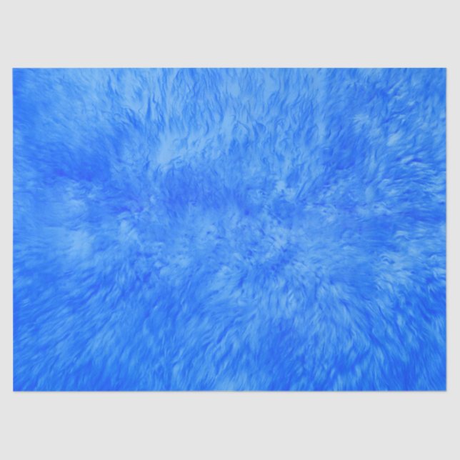 Blaues Frenzy Tissue Paper Seidenpapier (Vorderseite)