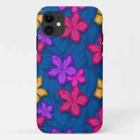 Blaues Gänseblümchen-Blumen-Telefon-Kasten