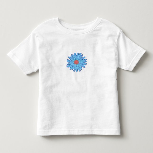 Blaues Gänseblümchen-T - Shirt (Vorderseite)
