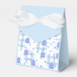 Blaues Geburtstagsjubiläum Geschenkschachtel