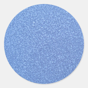 Blaues gefrorenes Eiskristall Runder Aufkleber