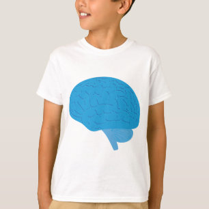 Blaues Gehirn T-Shirt