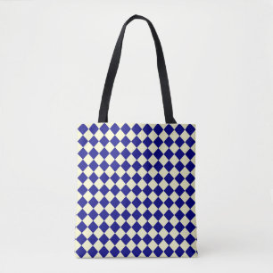 Blaues gelbes Schachbrett Diamantfederhalter Schul