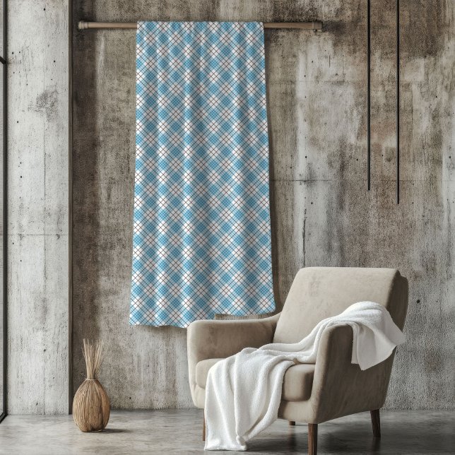 Blaues Gelbes Tartan Blanket für gemütliche Winter Fleecedecke (Blue Yellow Tartan Blanket for Cozy Winter Nights)