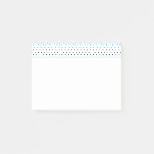 Blaues Geometrics Post-it Klebezettel