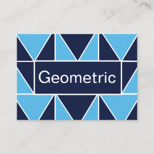 Blaues geometrisches Dreieck Visitenkarte