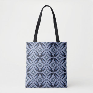 Blaues geometrisches Muster im Retro-Stil