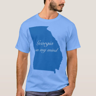 Blaues Georgia auf meinem Sinn T-Shirt
