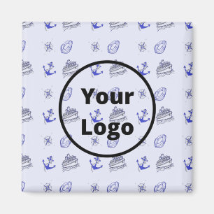 Blaues Geschäftsmodell für Kreuzfahrtschiffe Magnet