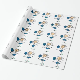 Blaues Geschenkpapier