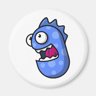 Blaues Geschöpf Magnet